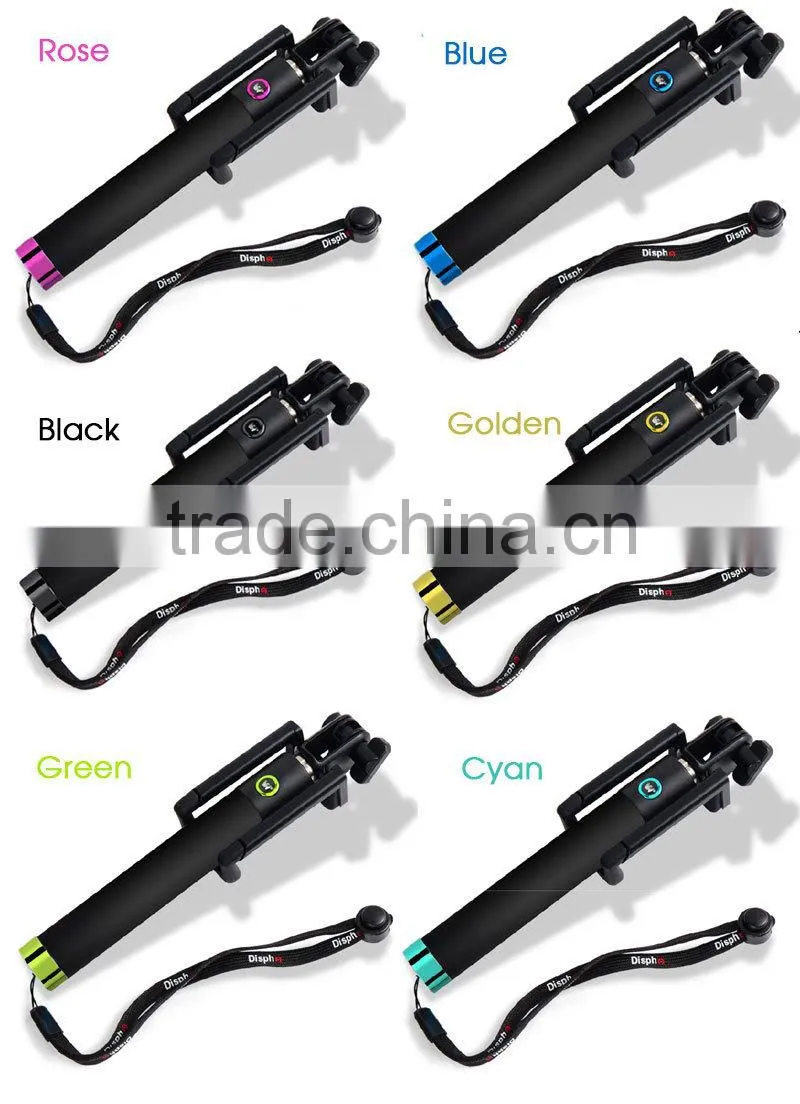 high-end innovative design travel snapshot camera tripod folding bluetooth selfie stick monopod for ios android smartphones