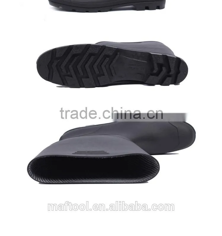 cheap black rubeer rain boots for oil industry