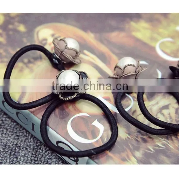camellia elastic flower hair band, knitted hair bands with flower