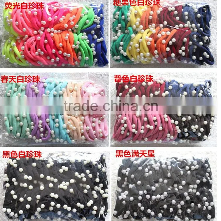 pearls elastic band hair ring, hair ponytai rings
