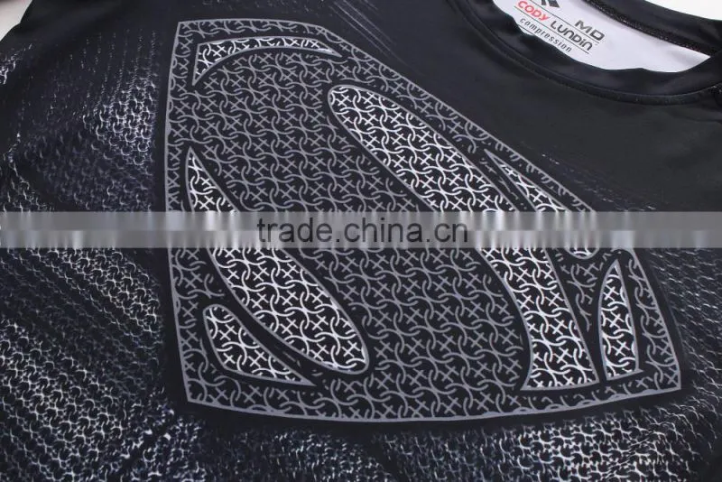 2016 guangzhou casual wear camisetas marvel men superhero compression shirts 3d t shirt sportswear for maler