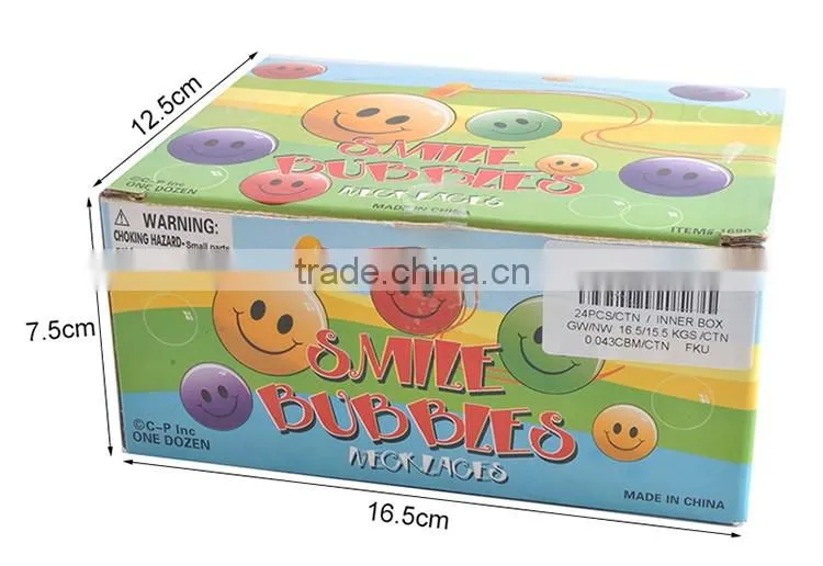 Mini bubble water smiling face bubble blower toys