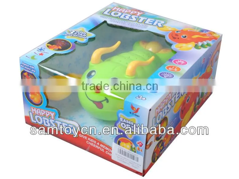BO crayfish shaped kids projector toys with light&music