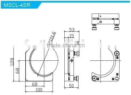 MSCL-1.5SR/Height of Center Height 30mm/high coherence Kinematic C type Mounts with 2 adjusters with Lock/Optical Mount