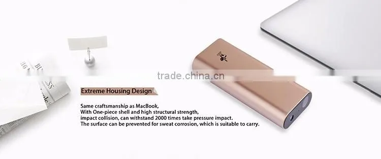10000mAh multifunction USB power bank for smartphone