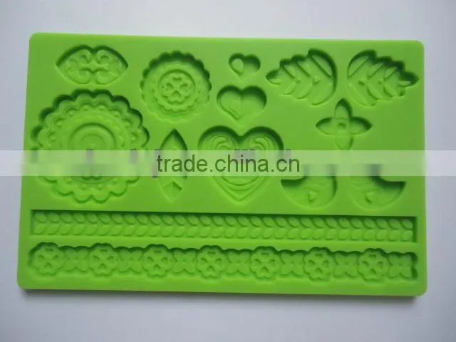 English letters fondant silicone mould