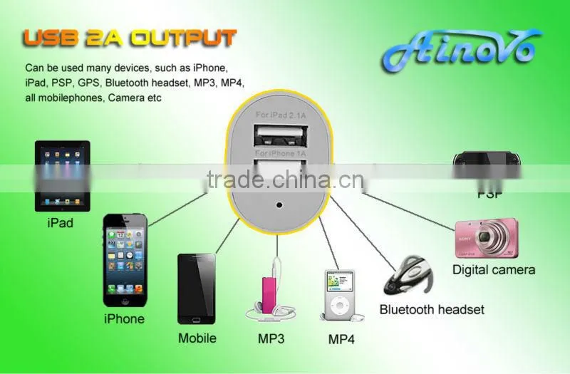 Factory price 2 port usb car charger