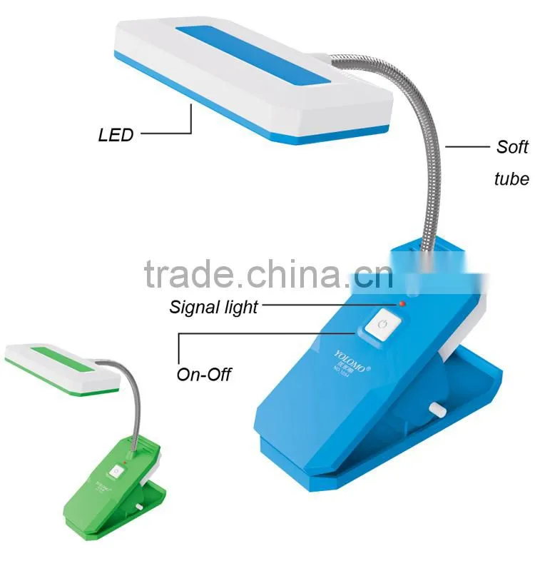 2016 new clip rechargeable book light led