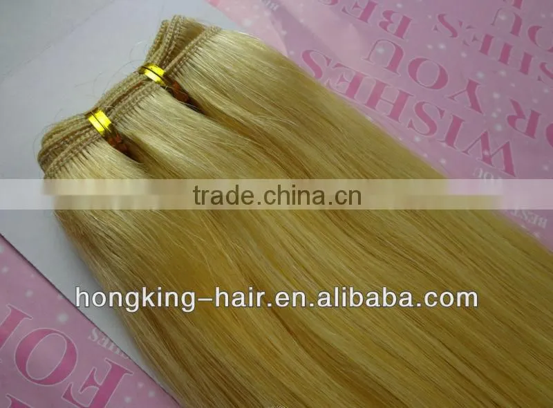 Wholesale price 100% human hair blond color human hair extensions in Qingdao