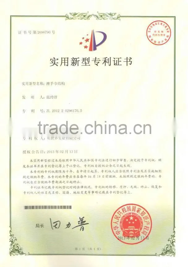 Patent Super Absorbent Microfiber hanging Hand Towel Wholesale