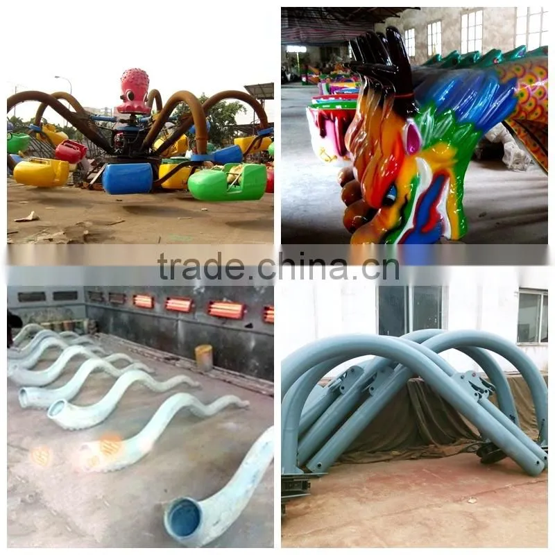 Popular outdoor playground self- control rotating kiddy rides big octopus for entertainment