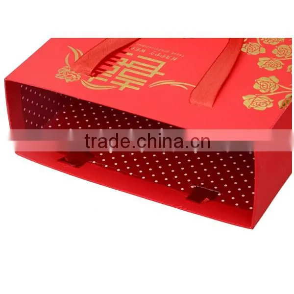 Happy Red Paper Wedding Gift Box