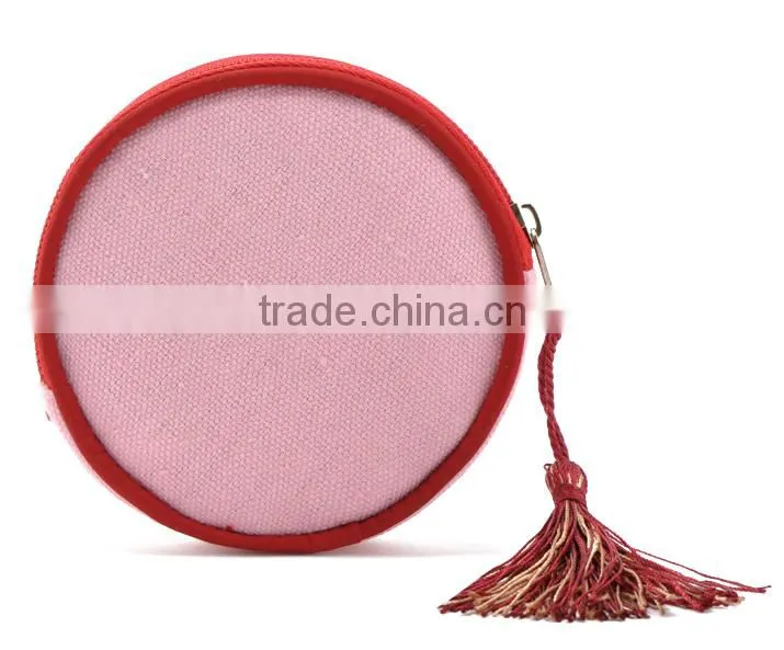 Promotional Round Shape MINI Canvas Bags with Company Logo