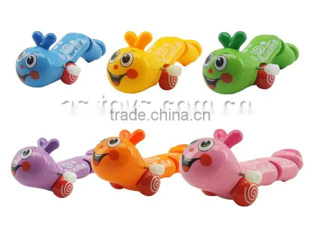 6-colors/Wind up colorful magic worm toy