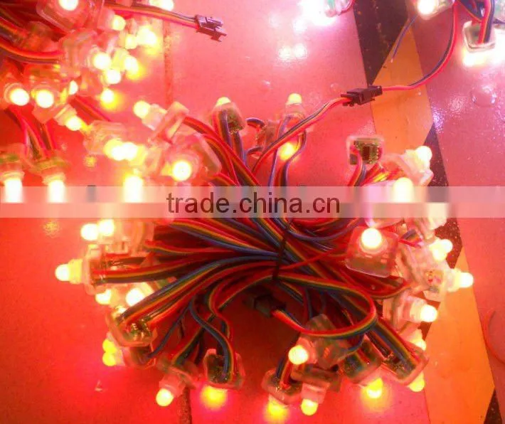 LED pixel module;WS2801 IC;IP68;DC5V;50pcs a string;13mm*13mm