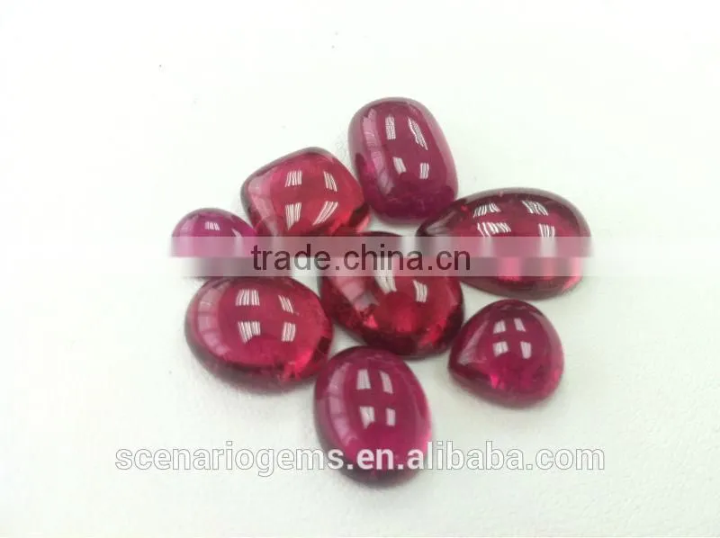 #AMZZ Natural Multi-Shape Free sizes Cabs Loose Gemstone Rubellite Cabochon