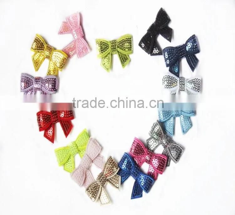 New Hot Sale!! 12*10cm shiny hair bowfor chirdren hair decoration