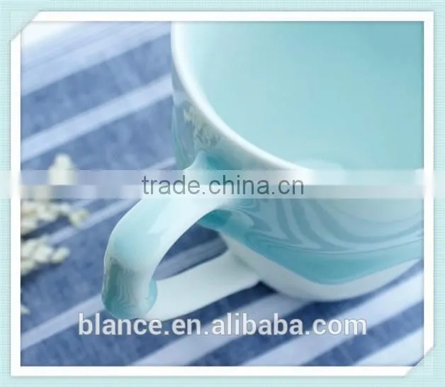 ceramic overflow mug melting design coffee cup