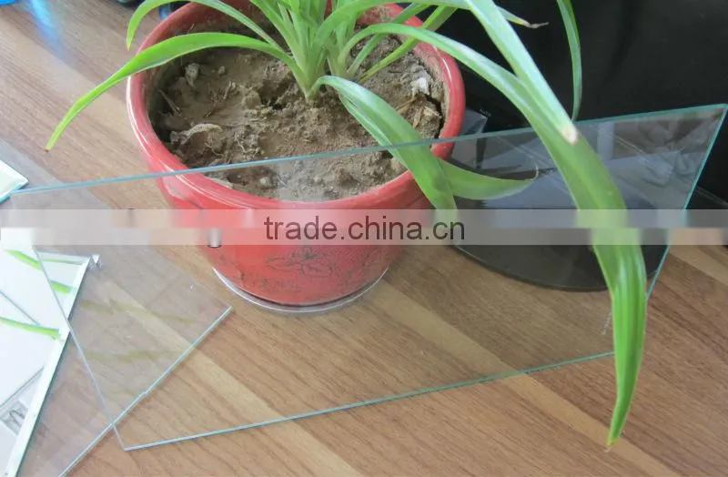 beveled edge tempered glass/flat edge / building glass