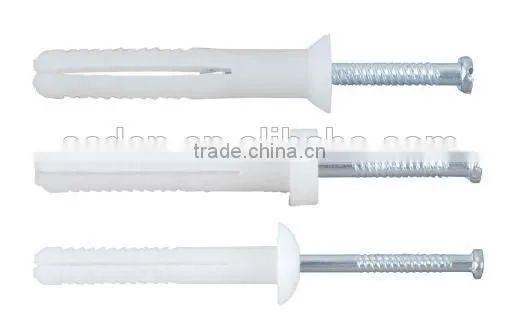 nylon frame fixing self-drilling anchor with nail screw