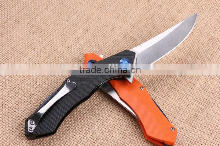 OEM 440 Stainless Steel Blade Material Survival Knife with G10 handle