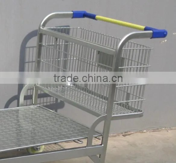 Five Wheels Steel Panel Warehouse trolley