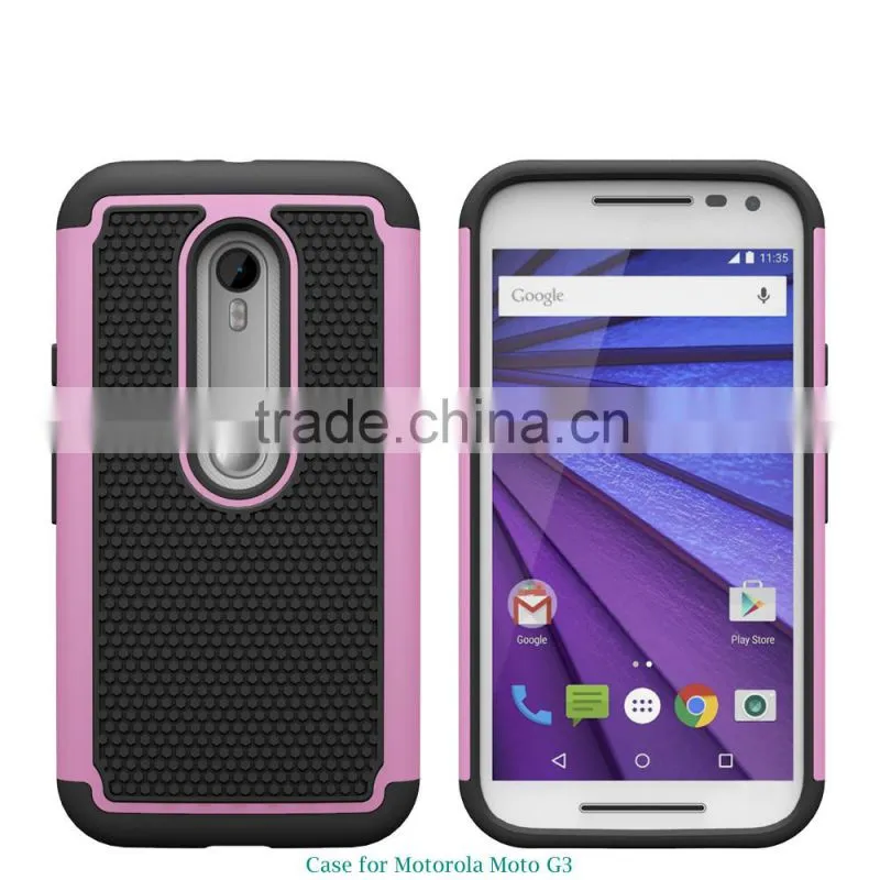 PC TPU 2 in 1 Slim armor cell phone case for moto g3