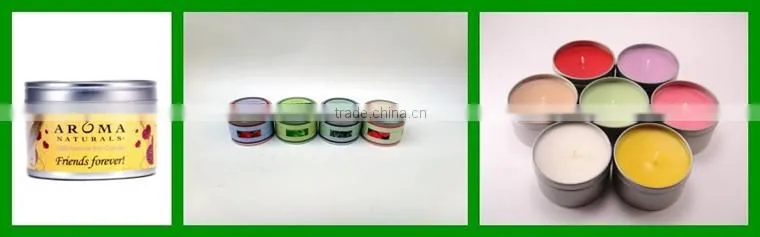 Metal Lid Tin Candle Branded Label Wholesale