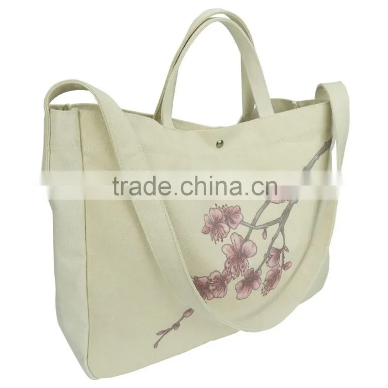 Ningbo Ronhon Premium Gift Bags Canvas Shoulder Messenger Large Size Shopping Bag
