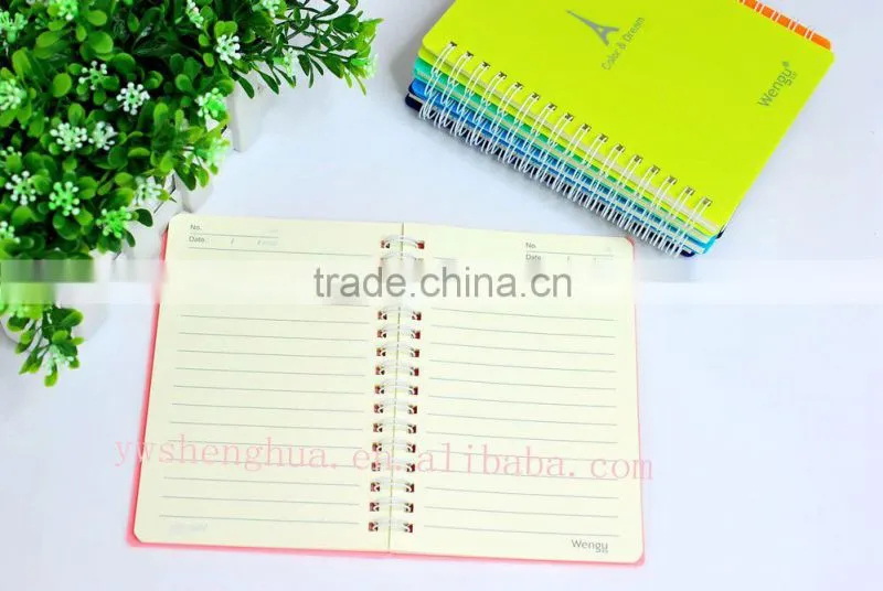 New designed hard cover leaflet paper note book in 2015 in school&office manufacture and supplies