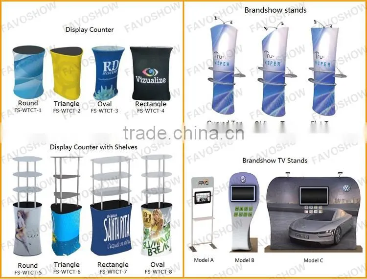 Flame Retardant Trade Show Stretch Polyester Table Cloth