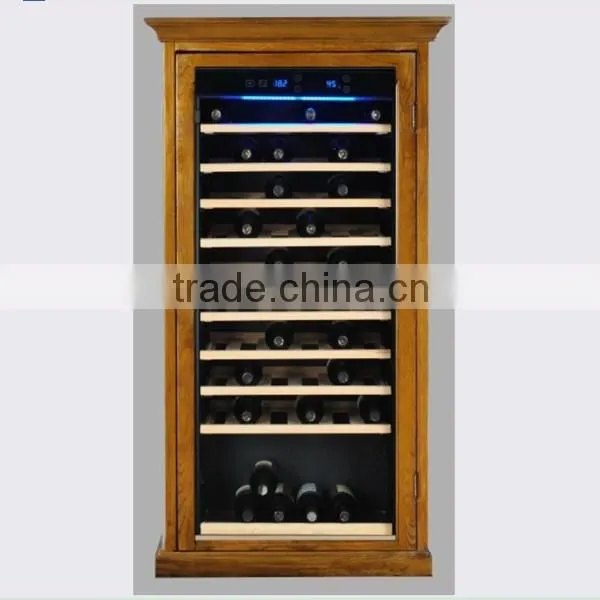 upright compressor storage display refrigerator wine cooler