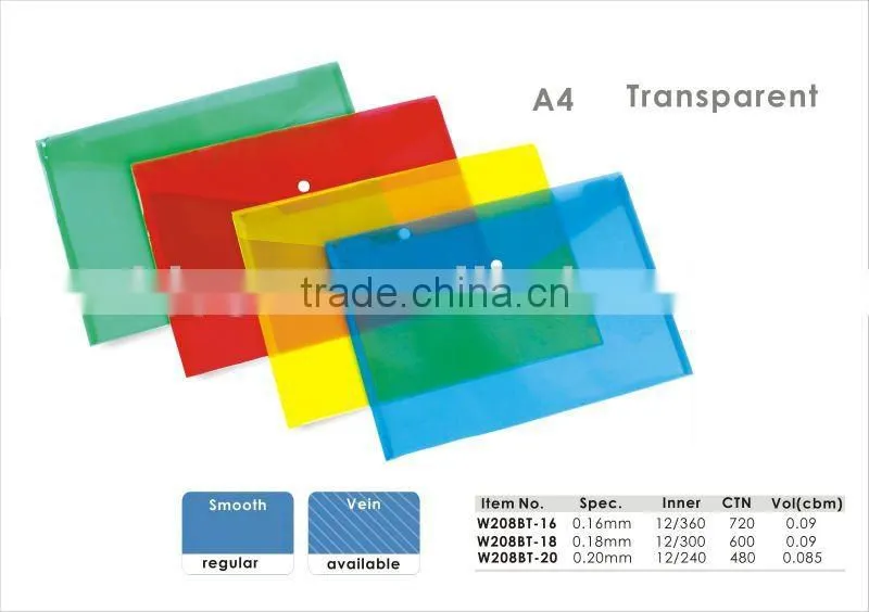New Design A4 Transparent Clear Slide Bar Report Cover