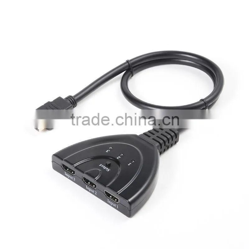 Good Quality hdmi splitter, hdmi splitter to coaxial, 3 HD Input 1 Output for Various devices