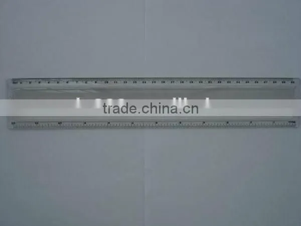 custom 30cm straight clear plastic ruler