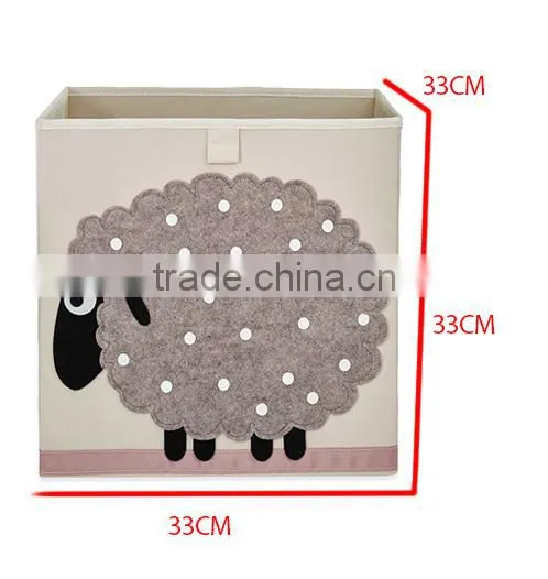 Fabric closet organizers storage cube, Sheep storage box foldable
