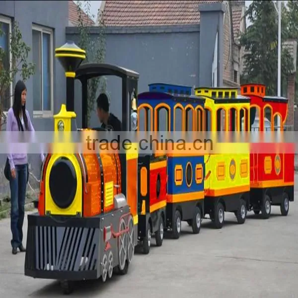 Amusement Equipment Kiddie Ride Theme Park trackless sightseeing train ride fairground ride for sale