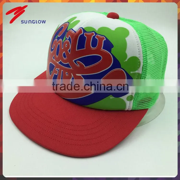Unisex Custom design Flat bill snapback cap made in China