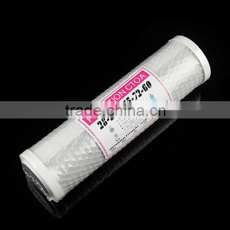 2016 new excellent quality cto carbon sediment filter cartridge