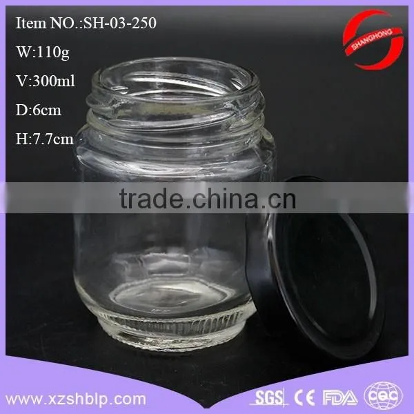 300ml glass honey/jam jar wholesale