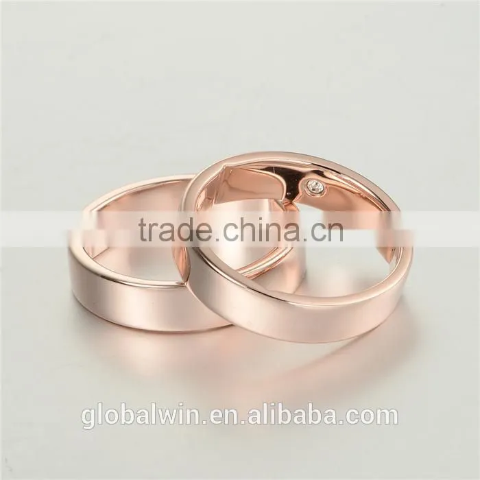 Authentic 925 Silver Simple Fashion Design Latest Gold Plated Finger Gay Men Ring
