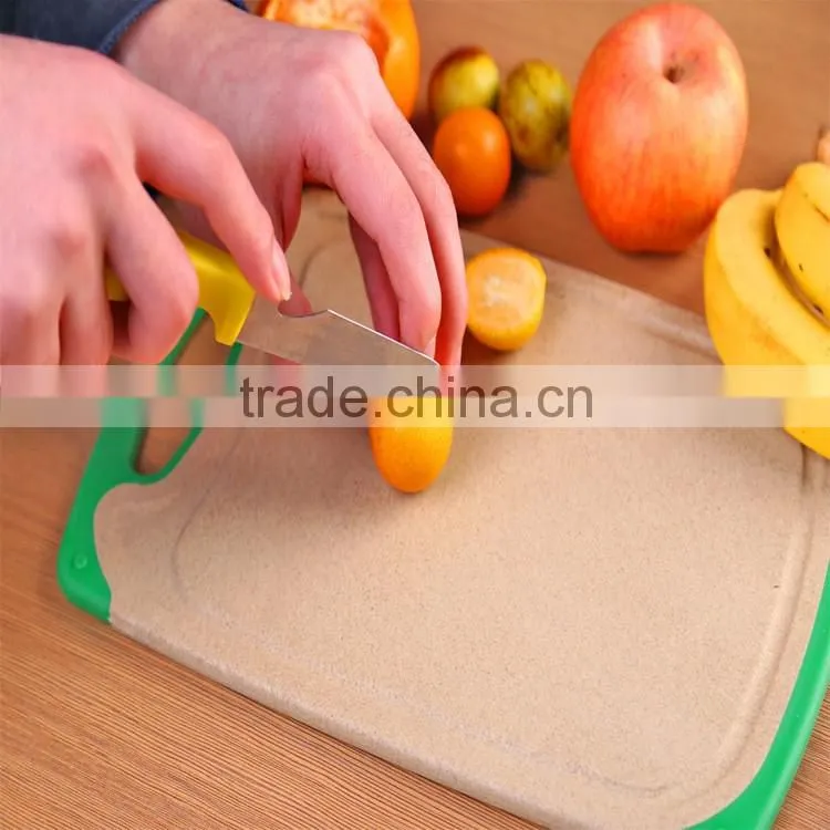 Spot Goods Wholesale Rice Husk Material Vegetable Cutting Board Healthy Chopping Blocks