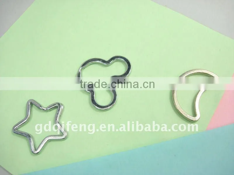 heart shape ring buckle , start shape key ring ,moon shape key ring for hangbags
