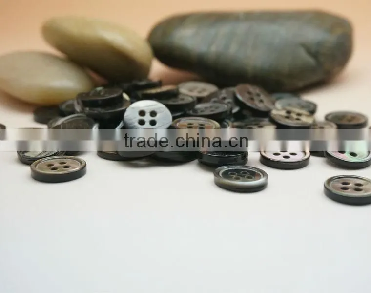 Natural Black M.O.P Shell Buttons