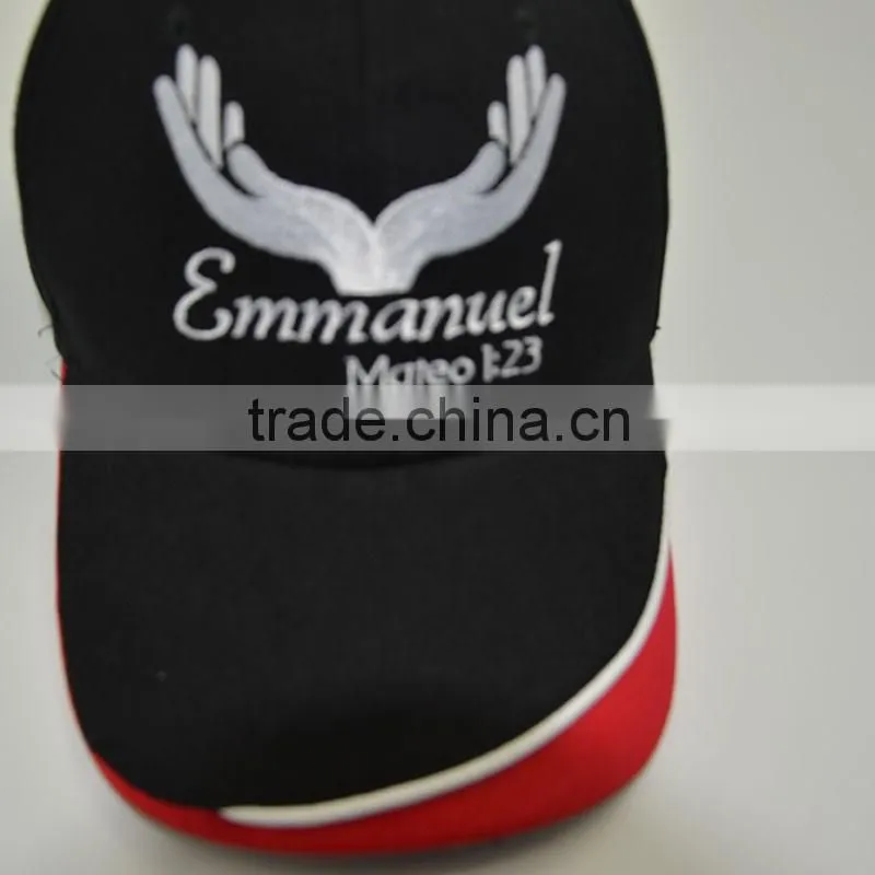Wholesale Custom Black Sport Baseball Hat 6 Panel Baseball Caps