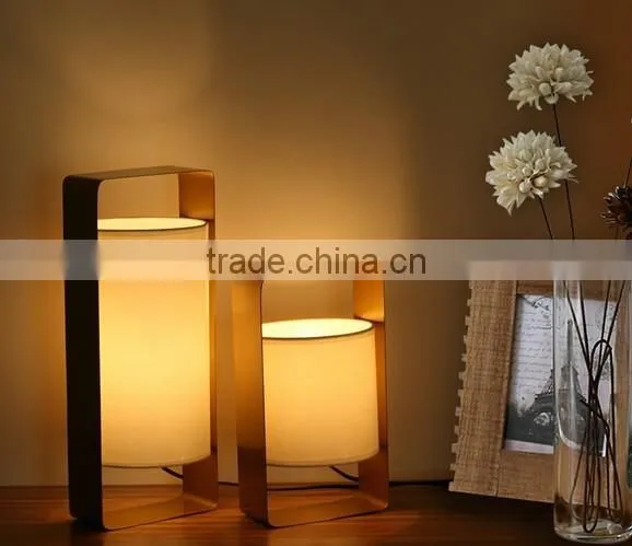 Metal Body With Fabric Lampshade Table Lamp Read Desk Lamp