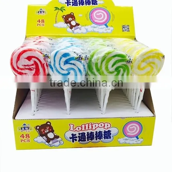 15g Rainbow Lollipop Peach Hard Candy
