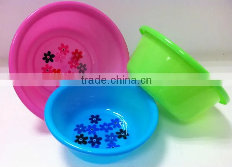 round plastic basin,plastic bowl