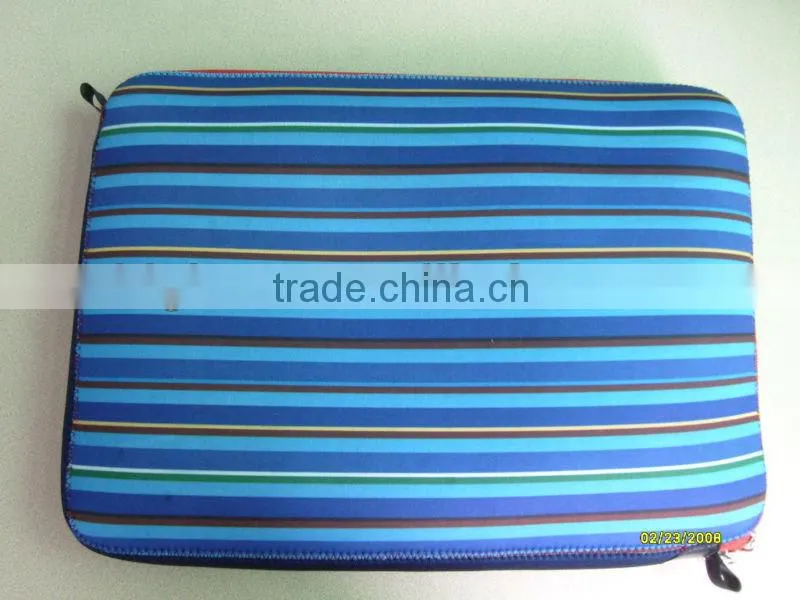 (New Arrival)Neoprene Strip Fashionable laptop Sleeve