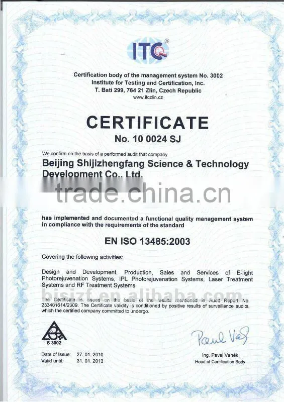 1550nm Wrinkle removal machine with erbium glass optival fiber